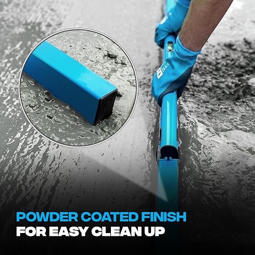OX TOOLS Pro Series 48 Inch Concrete Screed with Leveling Vial | Heavy Duty Structural Alloy | Ergonomic Handle Grip | Lightweight & Reversible | Internal Strength Support Bars | 1200mm | P021312