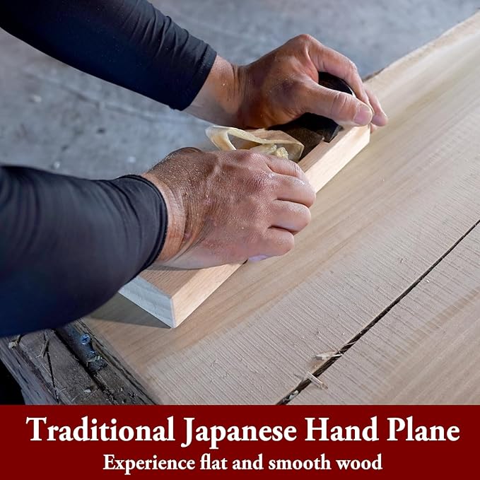 SUIZAN Kanna Japanese Wood Planer 2.4" - Professional Hand Block Plane Woodworking tools
