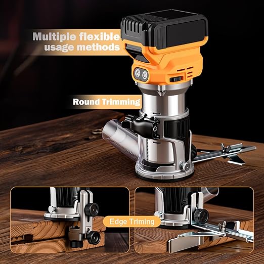 Router Tool 800W for Woodworking Tools with 12pcs 1/4" Router Bits 31000r/Min 110V,Tool Box (US10)