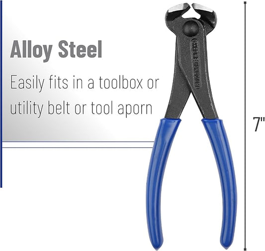 Bates- Nail Puller, Blue, Nail Remover Tool, Cutting Pliers, Carpenter Tools, Staple Puller, Nail Puller Tool, End Cutting Pliers, Nail Pliers, Nail Pulling, Nail Puller Pliers, Nippers Tool