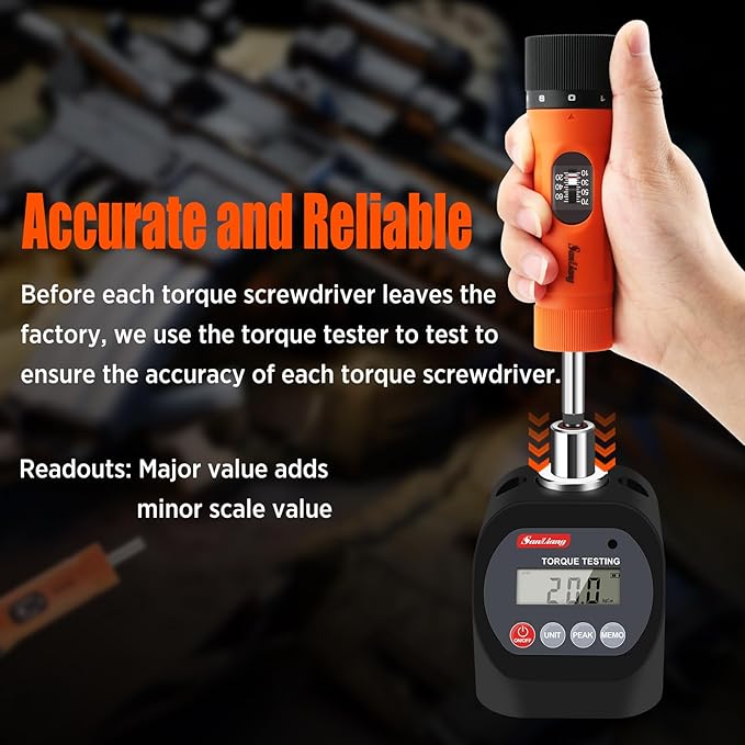 36Pcs Torque Screwdriver Wrench Driver Set 10-70 Inch Pounds lbs with 29 S2 Bits竊? Drive Sockets 竊?/4" Socket Adapter for Maintenance,Tools, Bike Repairing and Mounting.