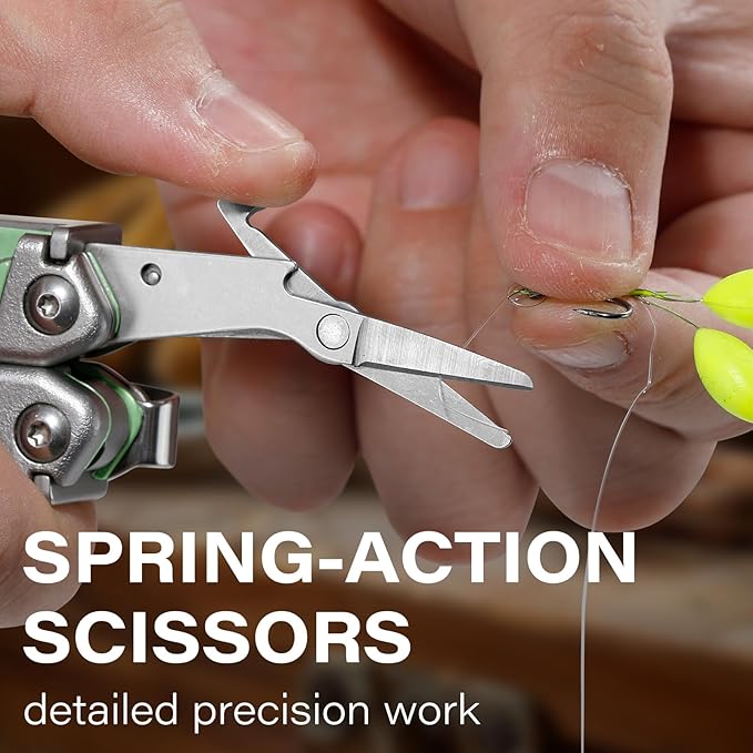 RBLACK Longeron21 Multi tool, 21-in-1 Multitool Pliers with Safety Locking and Spring-Action Scissors, Heavy-duty Stainless Steel Multi-tool Set for Work, Home, Garden, DIY & Auto, Mint Green