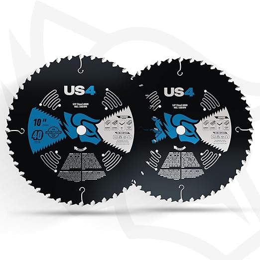 US4 10" 40T Circular Saw Blade - Professional Wood Cutting