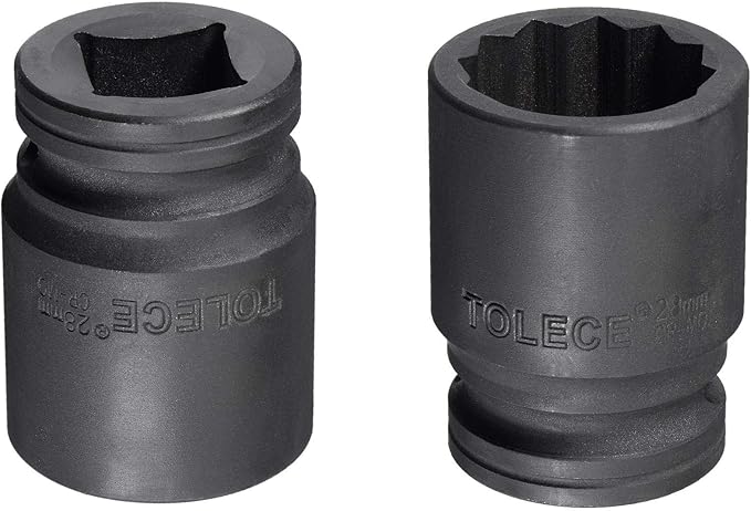 uxcell 3/4-Inch Drive 28mm 12-Point Impact Socket, CR-MO Steel 56mm Length, Standard Metric Sizes
