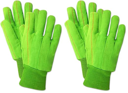 MAGID MultiMaster Double Palm Canvas Gloves with Knit Wrist, 12 Pairs, Size Men's Jumbo (Fits XL) (796JKW) (Pack of 2)