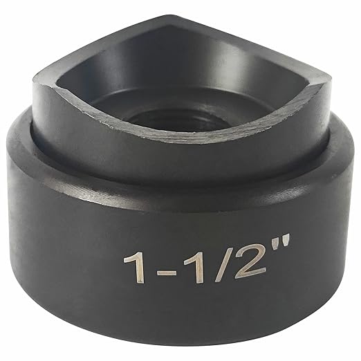 AMZCNC 1-1/2" Conduit Punch and Die for Hydraulic Knock Out Driver 3/4"-16UN Thread ((Conduit Hole Size) 1-1/2")(Actual Hole Size: 1.95")