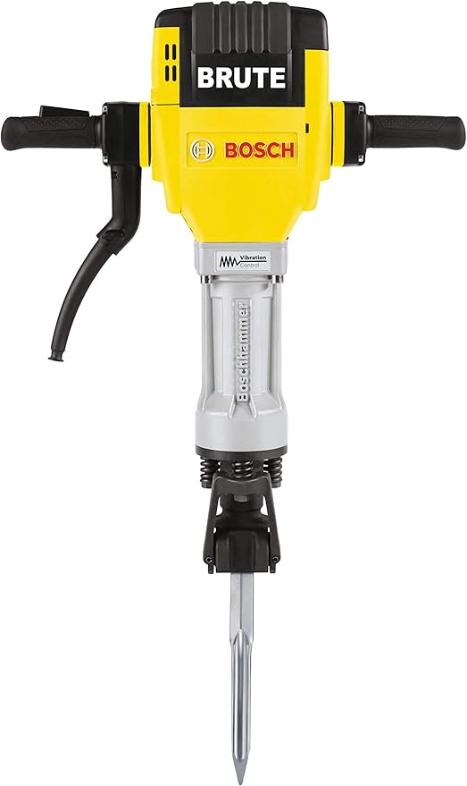 BOSCH BH2760VC Brute Breaker Hammer -1000 Blasts Per Minute, 35 Ft.-Lbs. Impact Energy, Vibration Control, Service Minderbrushes, Grease-Packed Gearbox - Ideal for Heavy-Duty Concrete and Asphalt Work