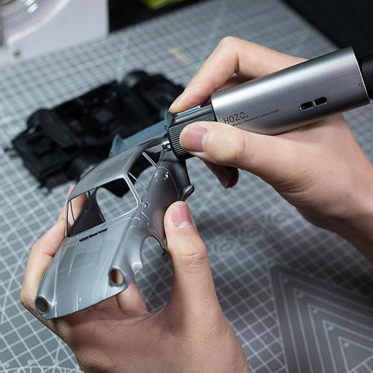 HOZO NeoBlade Wireless Ultrasonic Cutter ??40kHz Vibration & 40W Auto Power Adjustment, Replaceable Battery, Turbo Cooling, 2 Cutting Modes ??For 3D Printing, Woodworking, Prototyping,Model Mods & DIY