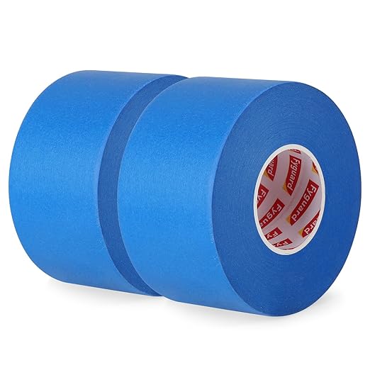 2 Roll Painters Tape 1.89In 횞 55Yard Blue Painters Tape Bulk Multi-Surface Blue Masking Tape for Wall Painting Edge Treatment DIY Crafts