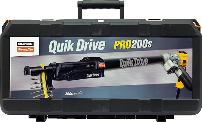 Simpson Strong-Tie PRO200SD25K Quik Drive PRO200SG2 Multi-Purpose System w/DeWalt 2500 RPM Screwdriver Motor