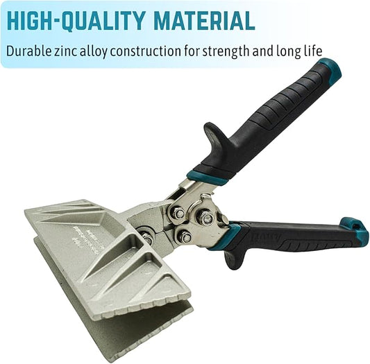 9-Inch Zinc Alloy Hand Seamer Tool for Bending, Folding Aluminum, Vinyl Roof Flashing, Coil and Fascia, Heavy-Duty Construction