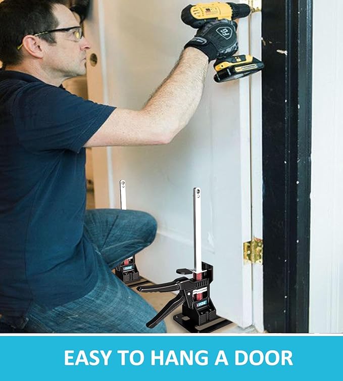 Labor Saving Arm Jack(2 Pcs),Multi-Function Height Adjustment Lifting Device with Storage Case,Suitable for Door Panel Lifting,Wall Tile Locator,Cabinet Jack and Board Lifter etc.