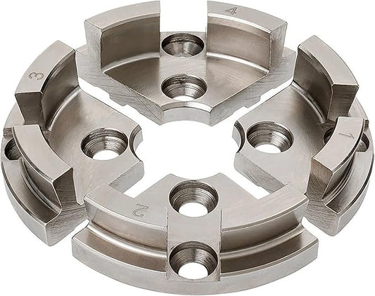 BMT-JS70N 70mm Dovetail Jaws for Woodturning Lathe Chucks, Extended and reverse dovetails handle both bowls and spindle workpieces, Compatible with Super NOVA 2, G3.