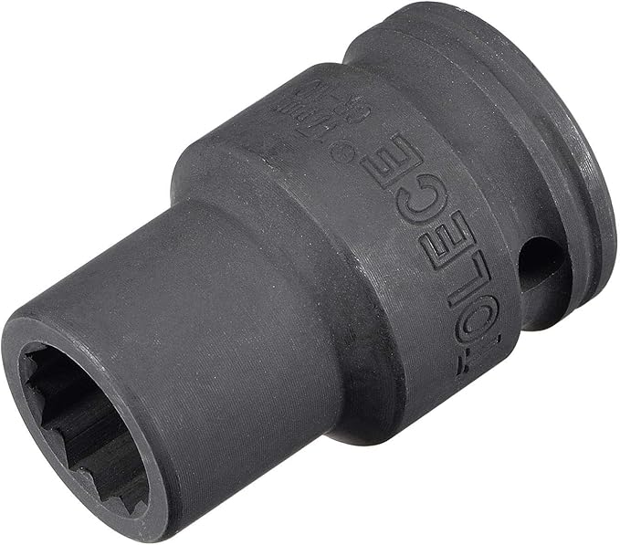 uxcell 3/4-Inch Drive 17mm 12-Point Impact Socket, CR-MO Steel 56mm Length, Standard Metric Sizes