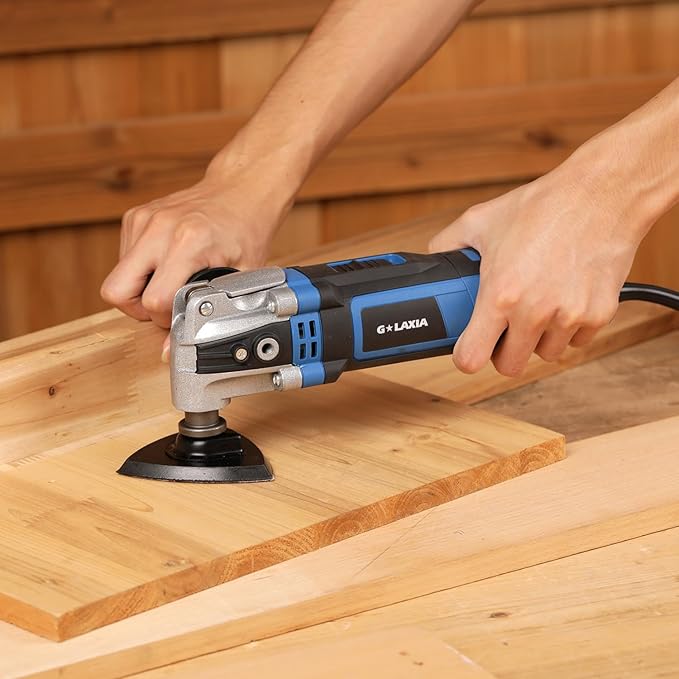 Oscillating Tool, 3.5A Oscillating Multi Tool with with Quick Clamp System Change, 4째 Oscillation Angle, 31 Piece Accessories Scraping, Grinding, Sanding, Cutting