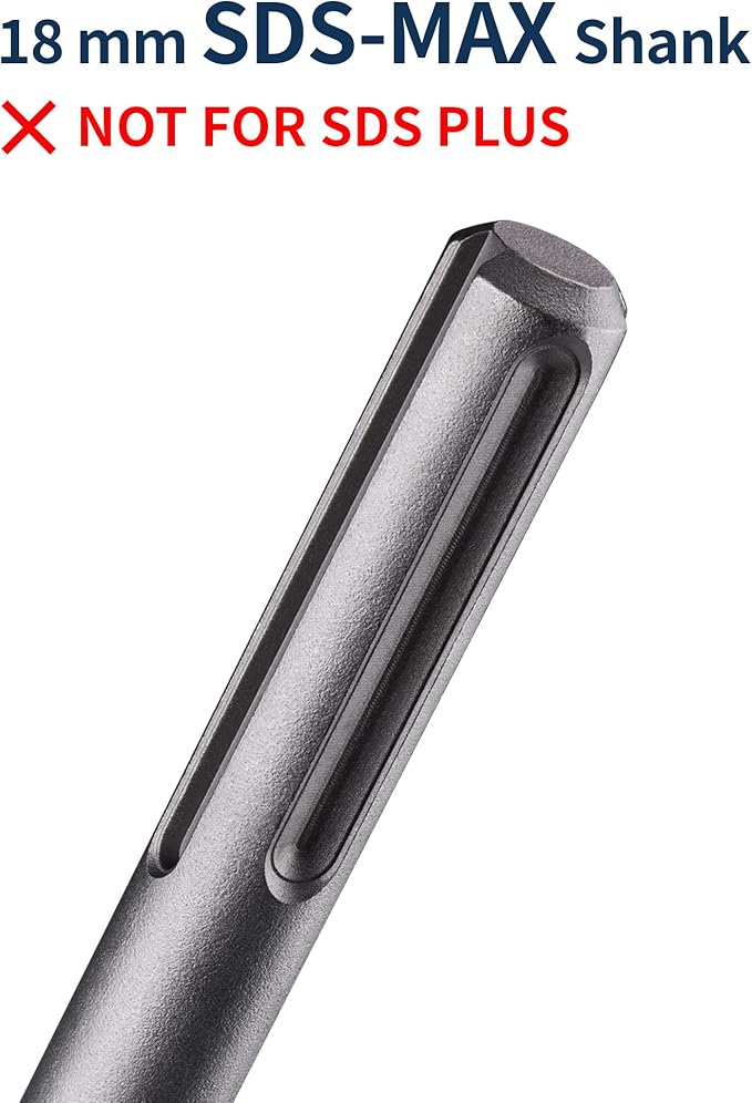 SDS Max Chisel, Firecore 5.9 Inch by 15 Inch Tile Removal Bits for SDS Max Hammer Drill Tool Attachment, Steel Flat Shovel Bit for Removing Linoleum Floor VCT Concrete Mortar Thinset Ceramic Tile