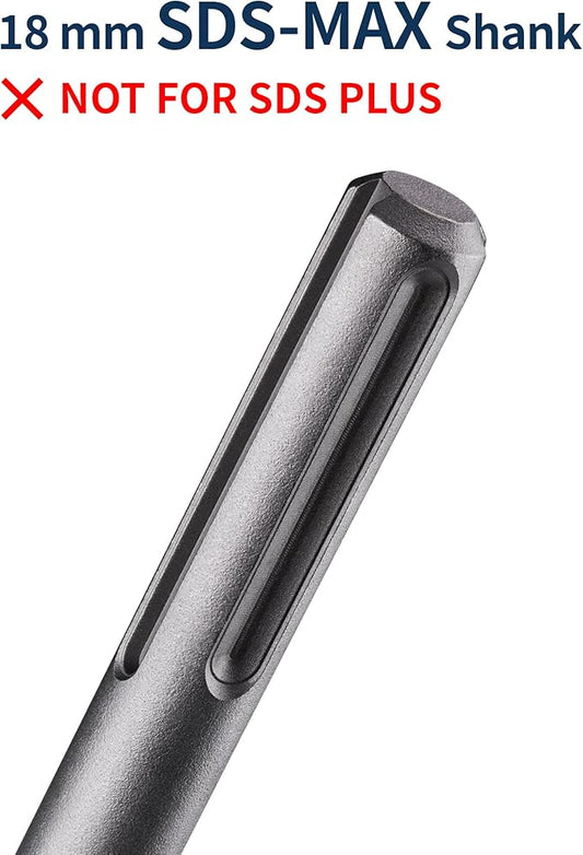 SDS Max Chisel, Firecore 5.9 Inch by 15 Inch Tile Removal Bits for SDS Max Hammer Drill Tool Attachment, Steel Flat Shovel Bit for Removing Linoleum Floor VCT Concrete Mortar Thinset Ceramic Tile