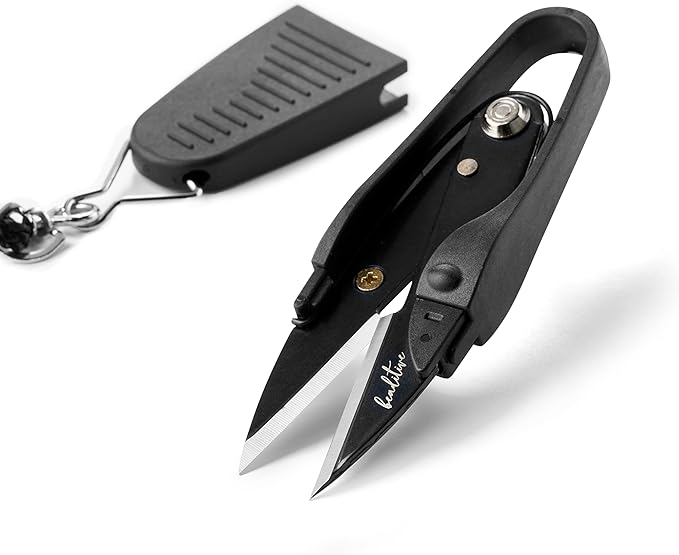 Beaditive Premium Thread Snips - Thread, Yarn, Embroidery Snipper for Sewing, Quilting, Knitting, Jewelry Making - High-Carbon Steel Blades with Protective Cap and Lanyard