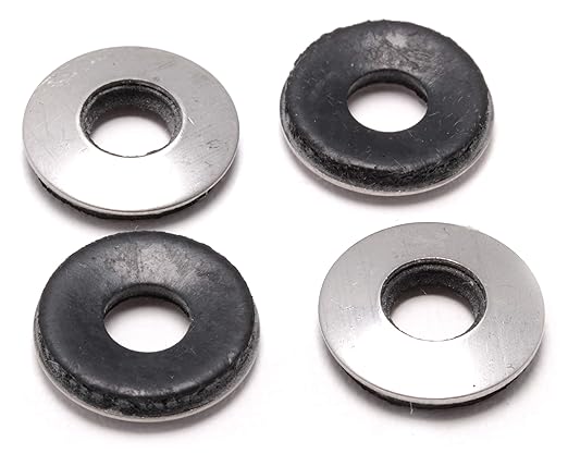 Bolt Dropper 5/16" x 3/4" Stainless Steel EPDM Bonded Sealing Washers (100 Pack), 1" OD Neoprene Backed Corrosion Resistant Load Distribution Water Tight Seal by Bolt Dropper