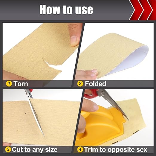 400 Grit PSA Longboard Sandpaper, 20-Yard Long Continuous Roll 2-3/4" Wide Self-Adhesive Sanding Paper for Auto Body Woodworking Metalworking