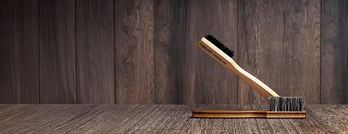 Cobbler?셲 Choice Horsehair Welt Brush Bundle for Leather Care and Restoration - Brown and Tan