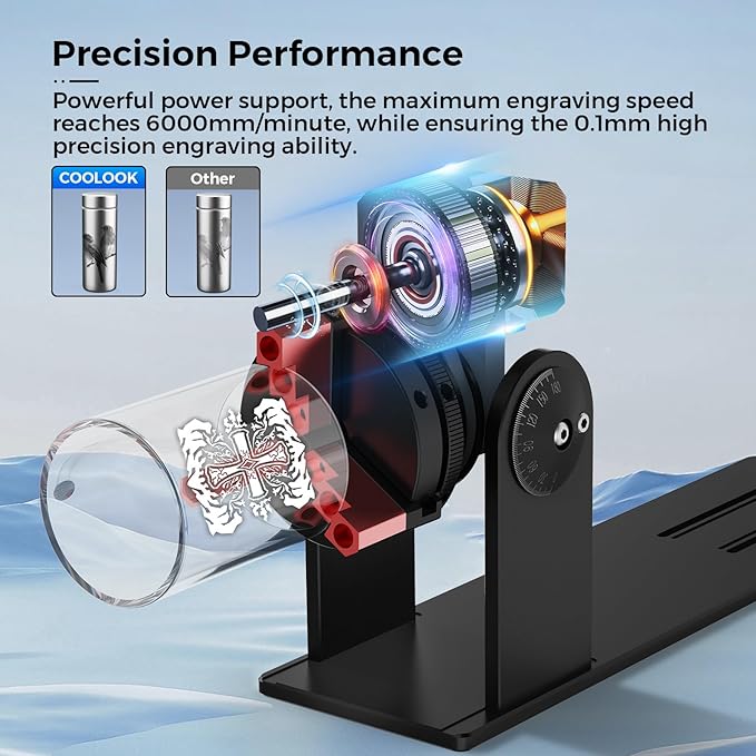 CNC Router MachineCR1 Rotary Roller, Y-axis Rotary, High Torque NEMA 23 Stepper Motor, Linear Rails & Ball Screws 3-Axis Engraving Milling Machine for Wood Cutting (CR1)