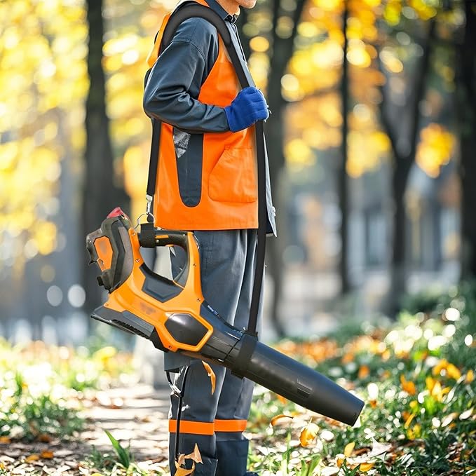 2-Pack Universal Shoulder Strap for Leaf Blower & String Trimmer, Compatible with WOLFMEN for EGO Power+ for WORX for LAZYBOI for LEAPUL for DEWALT for MZK for Greenworks for BLACK+DECKER-Black