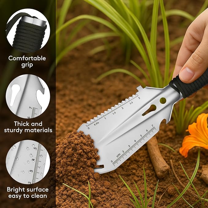 17 PCS Geology Rock Hammer Kit, 32oz Rock Pick Hammer, 3PCS Digging Chisels,Rock Hounding Tools with Multi-Function Shovel, Backpack, Brushes, Gloves, Goggles, Whistle, Compass, Loupe, Spray Bottle