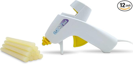 AdTech Cool Tool Kit with Low-Temp Glue Gun, White - Kid-Friendly, Safe for Crafting & Projects, Lightweight & Portable for Group Events (Pack of 12)