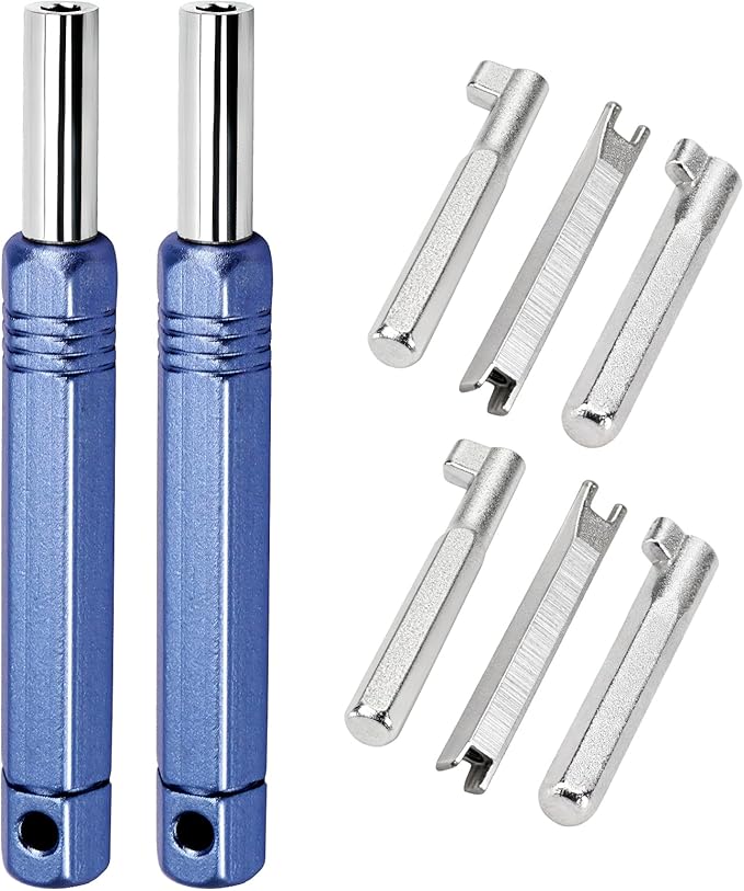 Universal Refrigerant Locking Cap Key 2 Pack ??HVAC Tool Kit for AC Service, Removal & Installation of Refrigerant Locking Caps, Compatible with 410A and R22