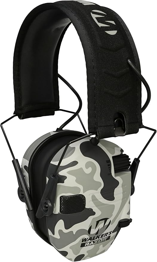 Walker's Razor Slim Ultra Low Profile Compact Design Adjustable Range Shooting Hunting Hearing Protection Electronic Earmuffs