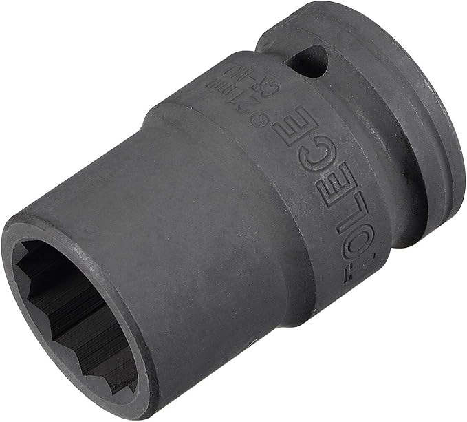 uxcell 3/4-Inch Drive 21mm 12-Point Impact Socket, CR-MO Steel 56mm Length, Standard Metric Sizes