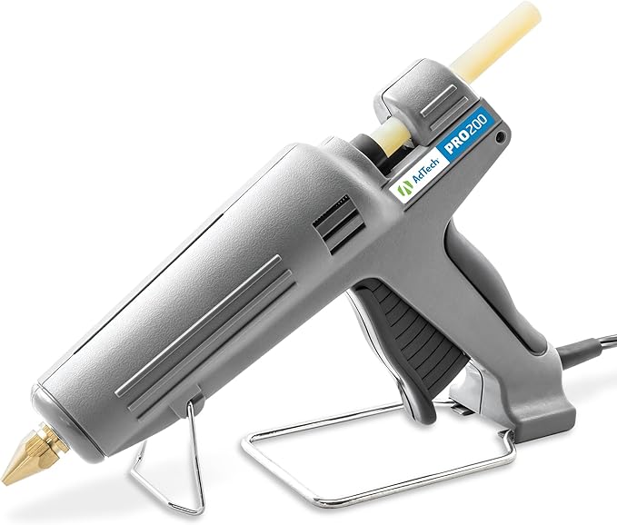 AdTech Industrial Strength Full Size High-Output Hot Melt Glue Gun ??Professional Grade Hot Glue Gun for Carpentry, Repairs & Remodeling, Grey, 200 watts - 189