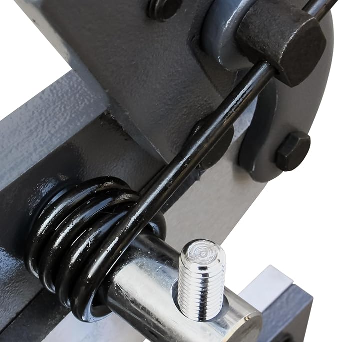 KAKA INDUSTRIAL Sheet Metal Cutter 8-Inch | 0.51 inch Round Bar Capacity | HS-8 Manual Plate Shear Bench-Mounted for Steel Plates and Bars