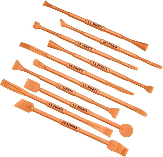 20PCS Delicate Pickup Tool Set, Non-Marring Scraper & Pry bar Kit, Multifunction Double-ended Mini Pick and HookTools, for various jobs detail clean, separating small parts, remove trim clips…