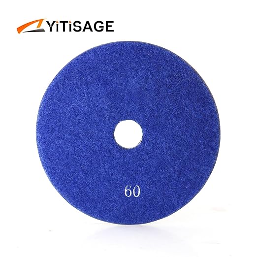 5 Inch Electroplated Diamond Grinding/Polishing Pads Sanding Granite Concrete Glass Metal Stone Grinding Disc(grit 60-1pc)