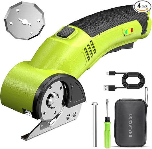 Cordless Electric Scissors Cutter Electric Scissors for Cardboard, Fabric,Carpet,Leather,Box