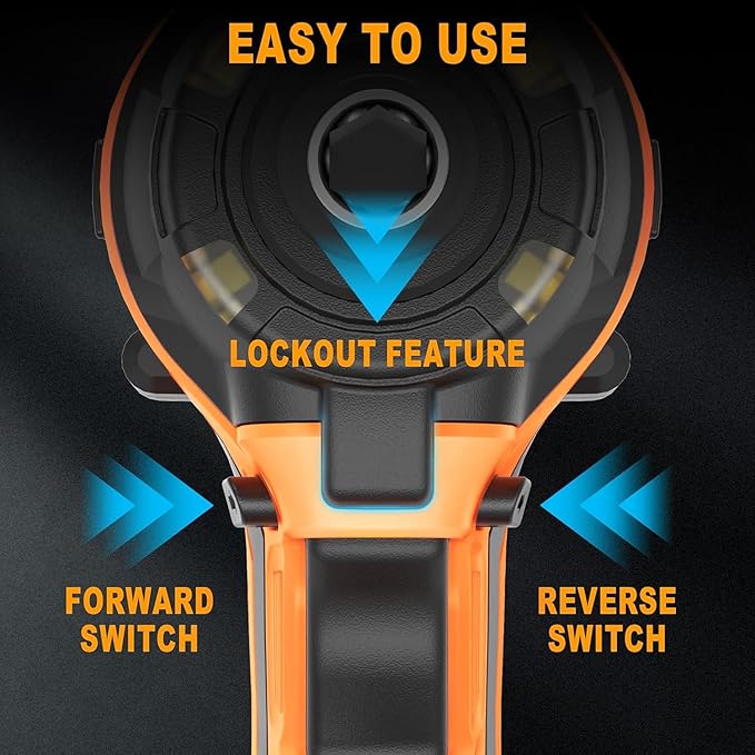 Cordless Impact Driver (Tool Only) Compatible with Dewalt 20V Max Battery, Up to 2300 In-lbs Brushless1/4" Impact Driver, 4-Speed Lightweight Power Impact Drivers with Tool Bag, LED Light