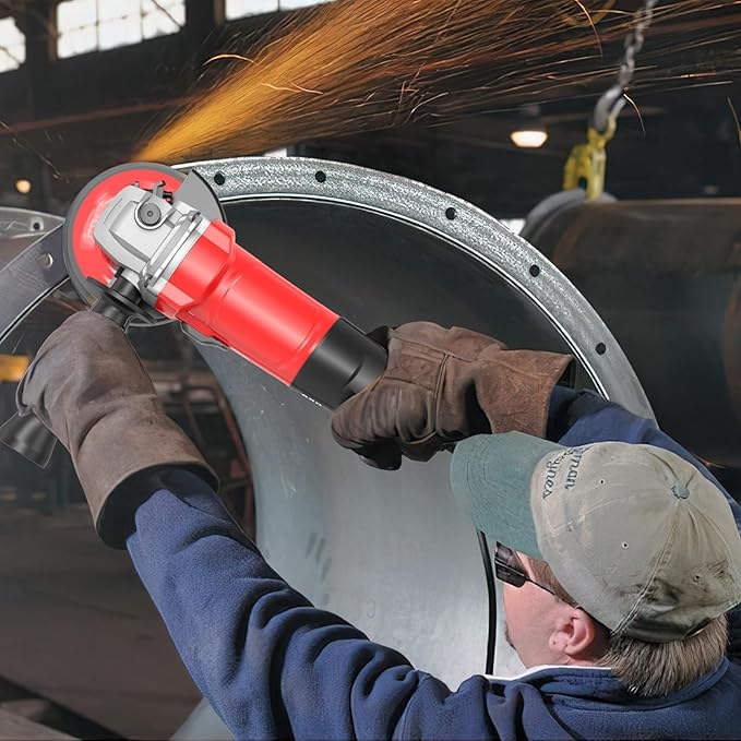 850W Angle Grinder 5 Inch Power Grinder Tool 7 Amp Power Grinder 360째 Rotational Guard 12000rpm Power Angle Grinders for Cutting and Grinding Metal Stone Wood Grinder Tool