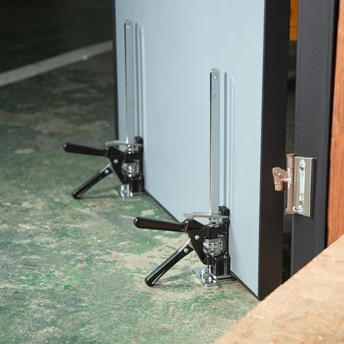 POWERTEC 71912 Labor Saving Arm Jack 2 Pack - 220 lbs Heavy Duty Furniture Lifters, 10" Adjustable Height, for Cabinets, Doors, Appliances, Installation & Home Improvement