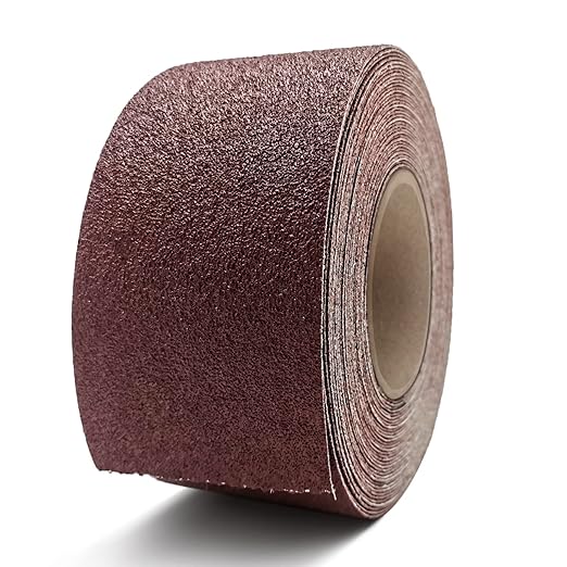 3 Inch x 49 Feet Emery Cloth Roll Aluminum Oxide Abrasive Paper Roll Continuous Sandpaper for Metalworking, Woodworker, Furniture Repair, Sanding (60 Grit)