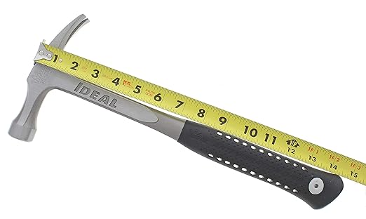 IDEAL Electrical 35-210 Drop-Forged Hammer - Electrician's Hammer 28.5 oz. 14-1/2 in. Claw Hammer