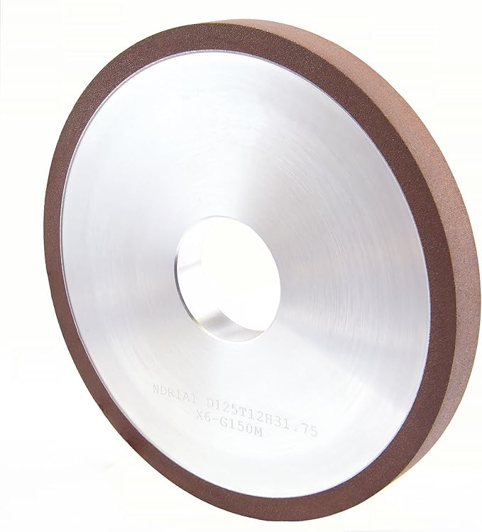 MaxTool Dia 5" 1A1 Diamond Plain Wheel Abrasive Grinding Wheel Thick 1/2" Grit#150 Resin Bond; NDR1A1D5T12X6G15M
