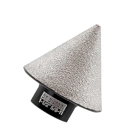 DT-DIATOOL Diamond Beveling Chamfer Bit 1-1/2 Inch for Tile Porcelain Ceramic Granite Marble Existing Holes Enlarging Polishing Shaping Trimming Repairing