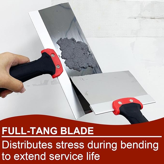 7 Pack Drywall Knife and Corner Tool Set, 6????0??2??4??Taping Knives, Outside Corner Trowel & Inside Corner Trowel for Joint Taping, Finishing, Patching