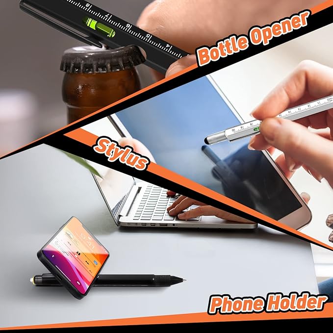 KEZKALS Valentines Day Gifts for Him Boyfriend, 9 in 1 Multitool Pen Set Gifts for Men, Husband Mens Valentines Day Gifts, Birthday Gifts for Men Who Have Everything, Cool Gadgets Tools