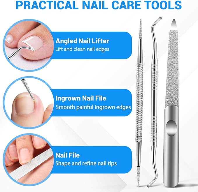 2026 Toenail Clippers for Seniors Thick Toenails, Angled Head Large Toe Nail Clippers for Thick Nails for Men, Heavy Duty Ingrown Toenail Clippers, Long Handle Slanted Nail Clippers Wide Jaw