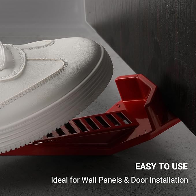 (2-Pack) Calvana XL Drywall Lift & Sheetrock Kicker Multi-Tool Set with Built-In Drywall Rasp Tool & Bottle Opener, Ideal for Wall Panels & Door Installation, XL Size Drywall Tools