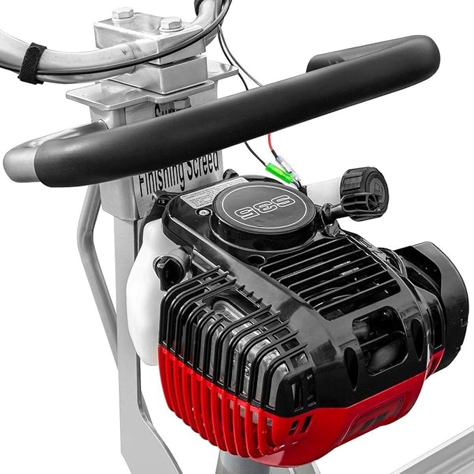 Stark 1.5HP Gas Concrete Power Screed Cement Finishing Vibrating Motor Concrete Surface Smoother Finisher Screed (Machine Only)