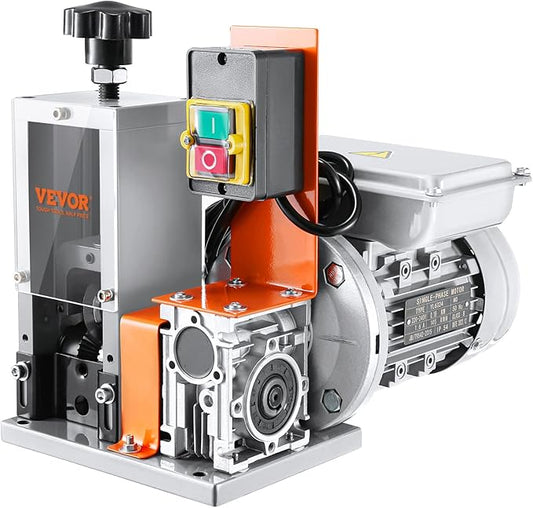 VEVOR Electric Wire Stripping Machine, 0.06''-1.18'' Automatic Wire Stripper, 180 W, 60 ft/min with Visible Stripping Depth Reference